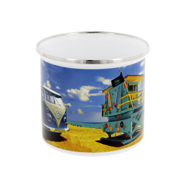 VW Enamel Mug - VW Beach Life
