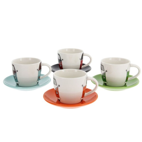 VW T1 Bus - 4 Piece Espresso Cup Set
