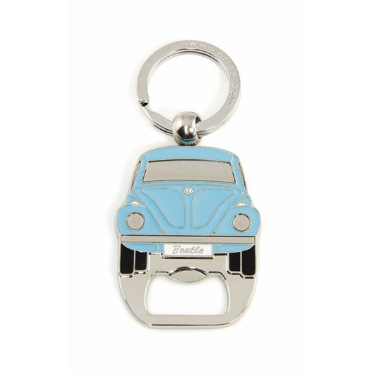 VW Beetle Key Ring with Bottle Opener - Blue