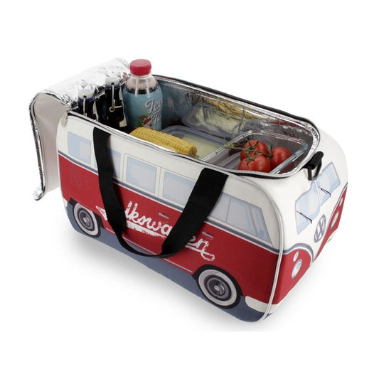 VW T1 Bus Cooler Bag - White & Red