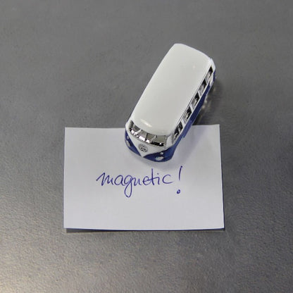 VW T1 Bus 3D Mini Model Magnet - Blue