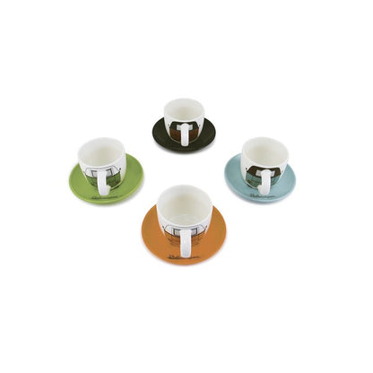 VW T1 Bus - 4 Piece Espresso Cup Set
