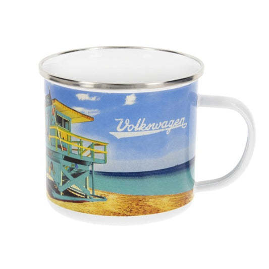 VW Enamel Mug - VW Beach Life