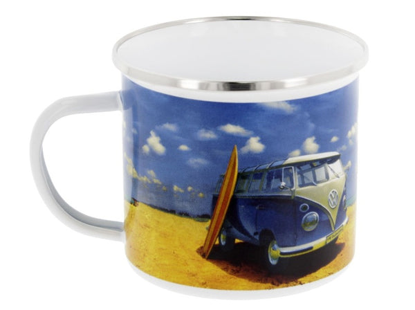 VW Enamel Mug - VW Beach Life - Volkswagen NZ