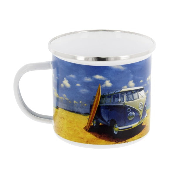 VW Enamel Mug - VW Beach Life