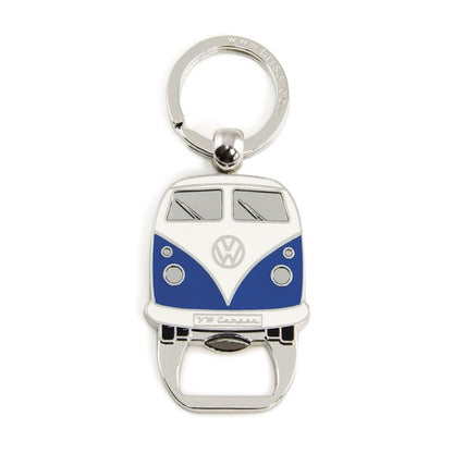 VW T1 Bus Key Ring with Bottle Opener - Blue