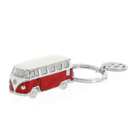 VW T1 Bus 3D Model Key Ring - Red