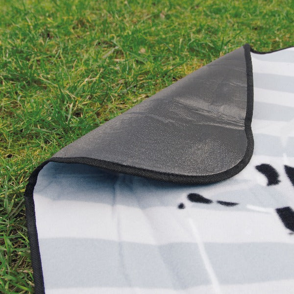 VW T1 Bus Picnic Blanket With Carrying Bag - Blue