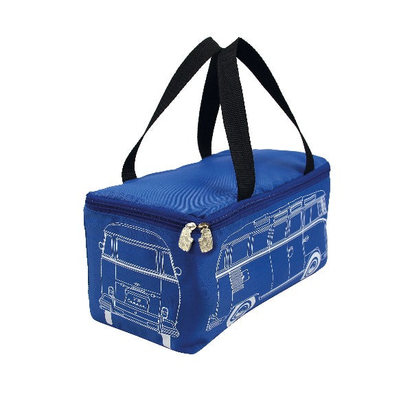 VW T1 Bus Picnic Blanket With Carrying Bag - Blue