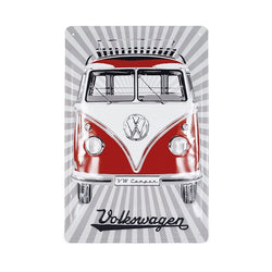 VW T1 Bus Metal Sign - Red