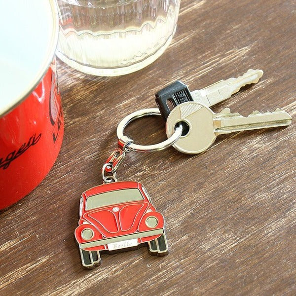VW Beetle Key Ring - Red