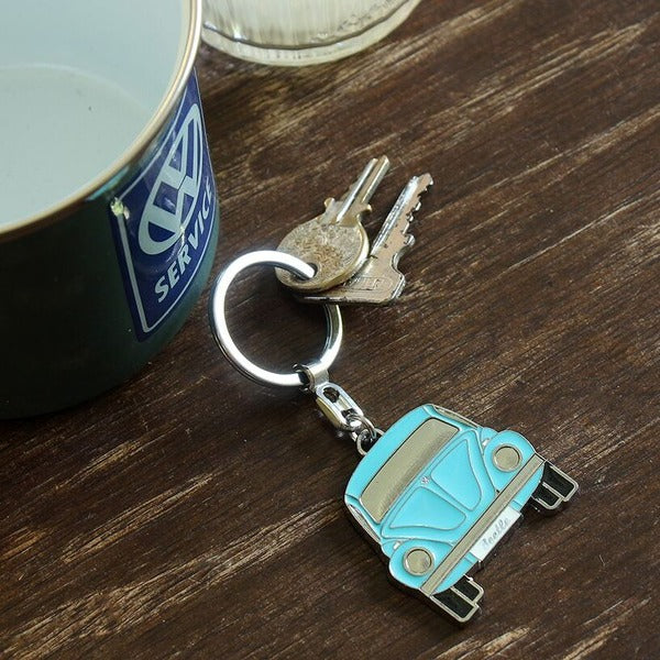 VW Beetle Key Ring - Blue