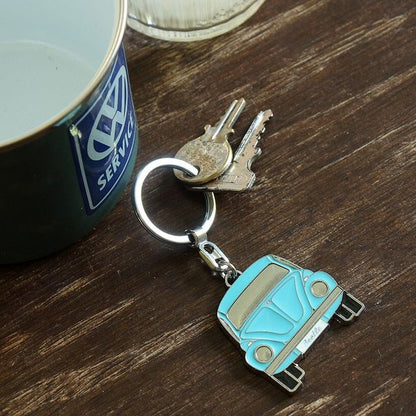 VW Beetle Key Ring - Blue