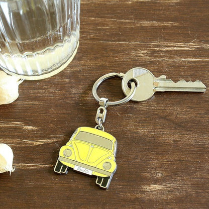 VW Beetle Key Ring - Yellow
