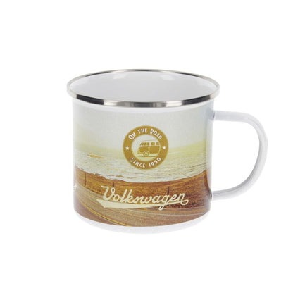 VW T1 Bus Enamel Mug - Highway 1