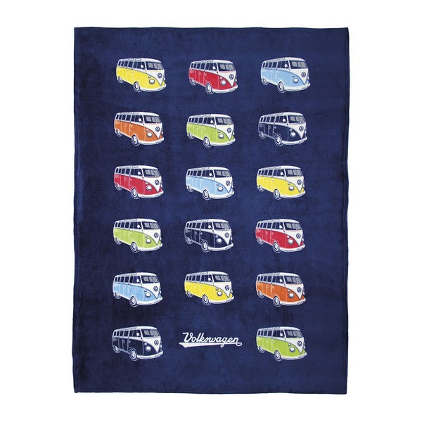 VW T1 Bus Fleece Blanket - Parade