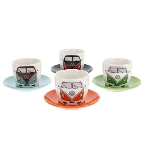 VW T1 Bus - 4 Piece Espresso Cup Set