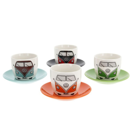 VW T1 Bus - 4 Piece Espresso Cup Set