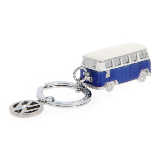 VW T1 Bus 3D Model Key Ring - Blue