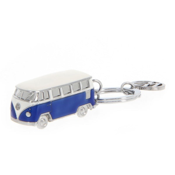 VW T1 Bus 3D Model Key Ring - Blue