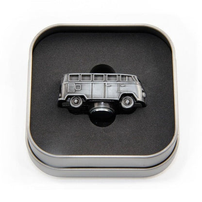 VW T1 Bus 3D Mini Model Magnet - Silver