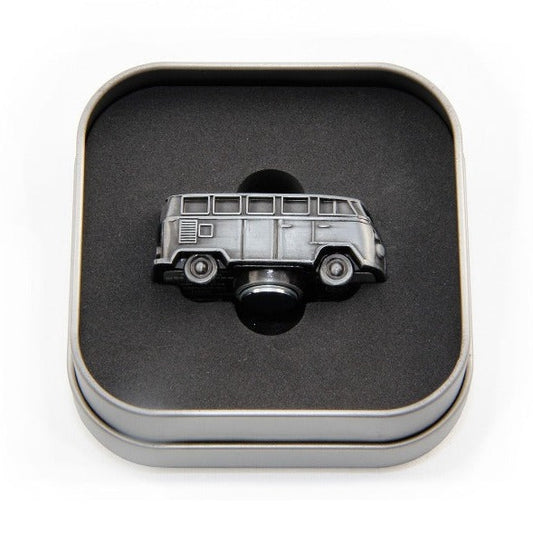VW T1 Bus 3D Mini Model Magnet - Silver