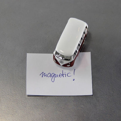 VW T1 Bus 3D Mini Model Magnet - Red