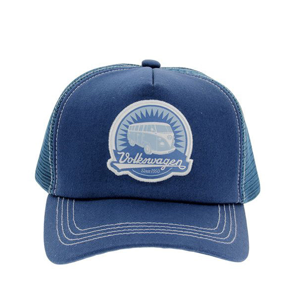 VW T1 Bus Trucker Cap - VW Logo/Blue