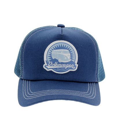 VW T1 Bus Trucker Cap - VW Logo/Blue