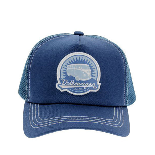 VW T1 Bus Trucker Cap - VW Logo/Blue