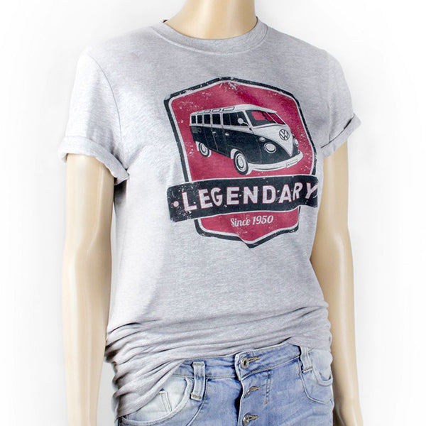 VW T1 Bus T-Shirt Legendary T1 Logo - XXL