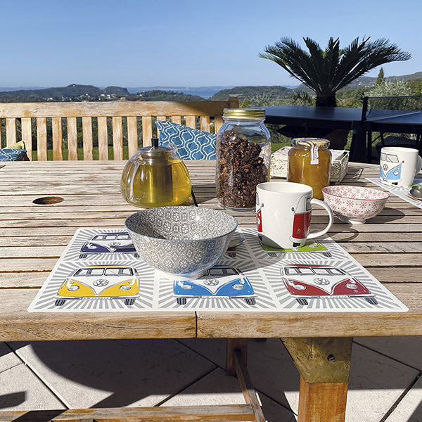 VW T1 Bus Placemat Set - 4 Pieces